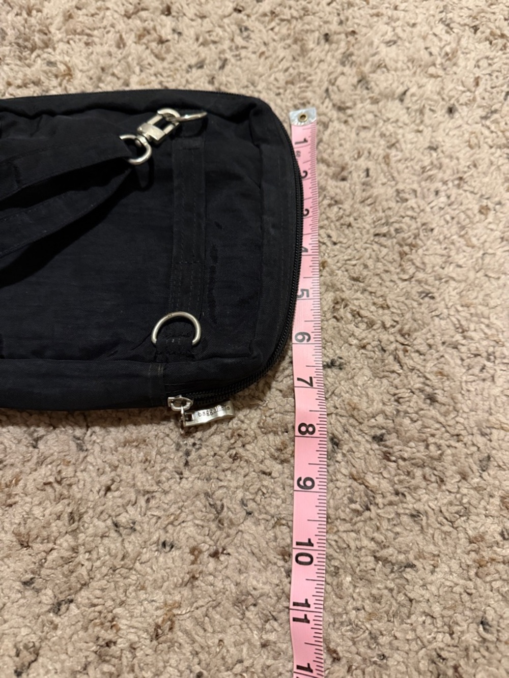 Baggallini Black Crossbody Nylon Organizer Bag - Picture 8 of 8